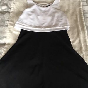 The Limited black and white dress